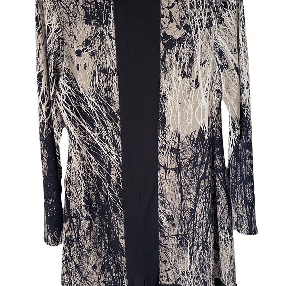 Kenneth Cole Reaction size Small long sleeve tunic keyhole neck top blouse - Picture 7 of 9